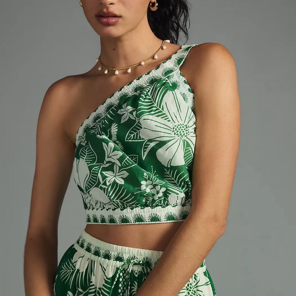 Farm Rio Macaw Elegance Crop Top - Picture 4 of 6